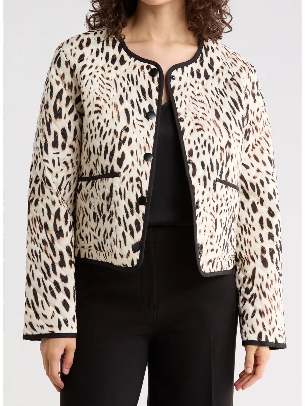 NWT Sanctuary Animal Culture Quilted Jacket Leopard Print Size M